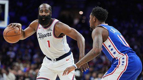 苦吞里程“悲”！哈登25投7中28分6板5助2帽 連續兩次3分絕殺未果