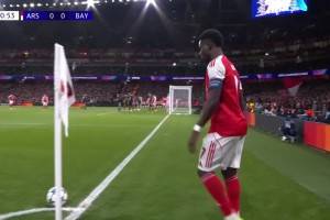  阿森纳打破僵局！萨卡角球送助攻！廷伯前点头球破门！