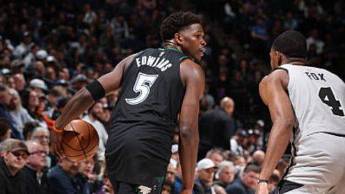 🏀马刺3人20+末节崩盘负森林狼！爱德华兹32+6 兰德尔22+6+12