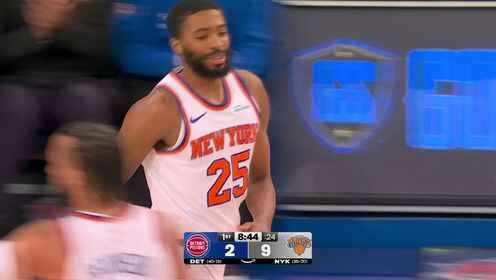 全能！布倫森vs活塞場砍下33+6+7集錦 全