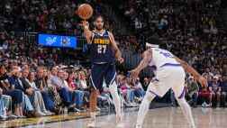 ??掘金逆轉(zhuǎn)爵士迎5連勝 約基奇三雙7失誤 穆雷31+14 科迪威24+7