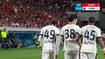 [进球视频]打破僵局！李新翔单刀破门 海港1-0