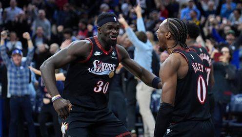 🏀埃奇库姆补篮绝杀76人力克勇士！马克西35分 恩比德12+6