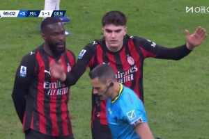 [咪咕全场集锦] 意甲-莱奥补时进球绝平 米兰1-1热那亚落后榜首3分