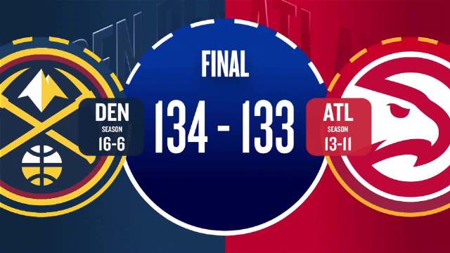 🏀掘金23分逆转老鹰 约基奇40+9+8 杰伦·约翰逊空砍21+18+16