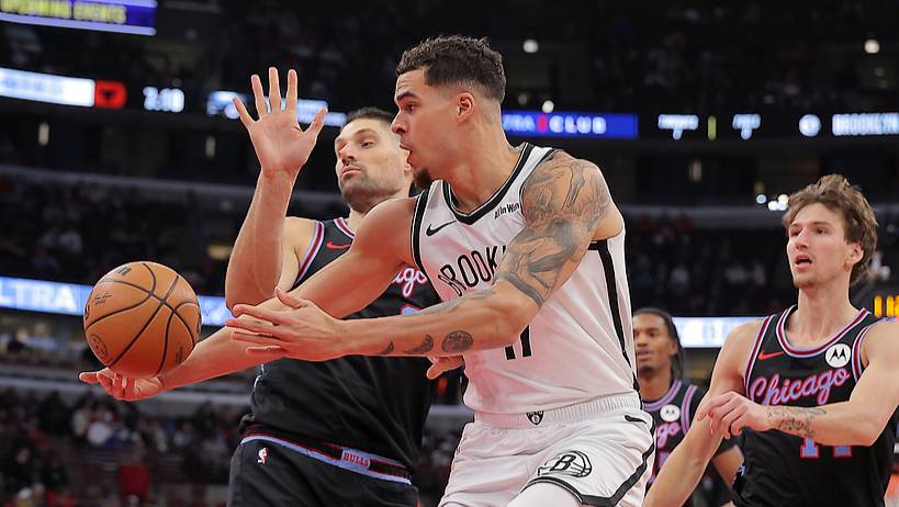 ?籃網(wǎng)送公牛5連敗 小波特33+9 克洛尼20+7 吉迪28+11+11