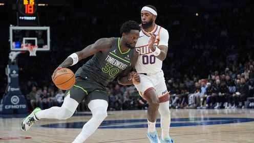 ??森林狼送太陽(yáng)3連敗 愛(ài)德華茲缺陣 布克34+6 杰倫&middot;格林17中3