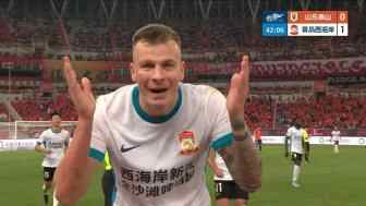 [进球视频] 西海岸1-0领先泰山 梅米舍维奇前插破门