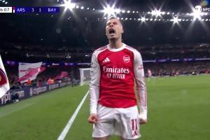  欧冠-诺伊尔超巨失误马丁内利破门 阿森纳3-1力克拜仁