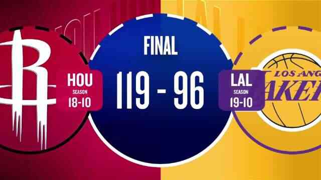 ??火箭送湖人3連敗 阿門26+7+5 杜蘭特25+9 東契奇25+5+7