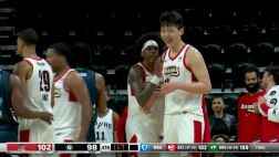 楊瀚森最后時刻打進2+1鎖定勝局 激動慶祝