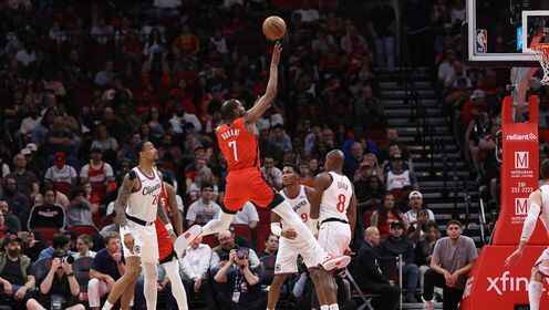 ??小卡27+12&末節(jié)19分中投絕殺助快船復(fù)仇火箭！ KD21+8+8失誤