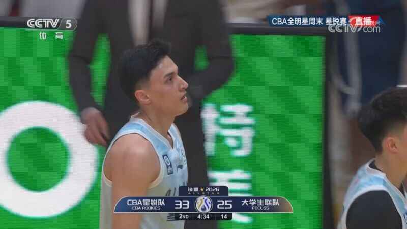 03月07日CBA全明星周末星锐赛 南北方星锐队 - 大学生联队 全场录像
