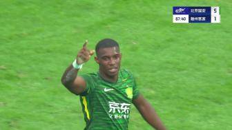大四喜+中超金靴预定！国安法比奥突入禁区小角度爆射破门！