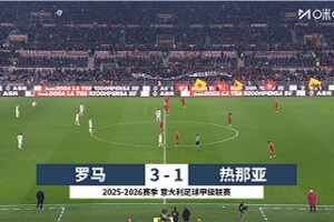 意甲-蘇萊破門埃文&middot;弗格森建功 羅馬3-1熱那亞升至第四