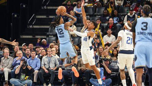 正負值+28全場最高！莫蘭特20中7砍下21分13助攻 另有5犯規7失誤