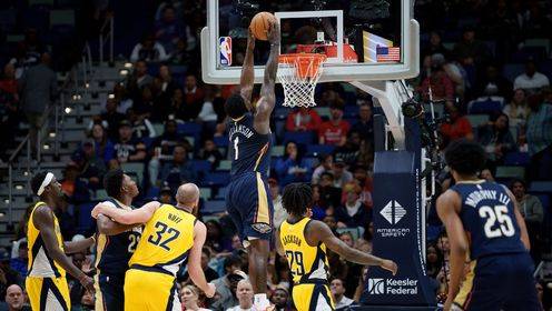 🏀鹈鹕击退步行者喜提4连胜 锡安29+7 奎因8中8 西亚卡姆22+5