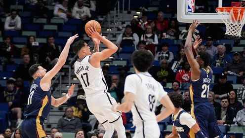 ??鵜鶘主場險勝籃網 墨菲34+9+5 錫安25+6 小波特20+7