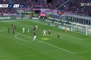 萨索洛精彩配合 劳里恩特推射扳平