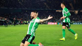 西甲-貝蒂斯4-0赫塔費(fèi) 安東尼助攻+中柱魯伊巴爾雙響庫(kù)喬傳射