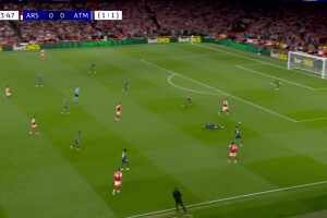 阿森納1-0領先馬競！特羅薩德射門被撲，薩卡補射破門！