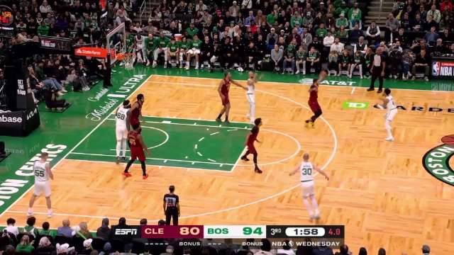 ??綠軍終結(jié)騎士3連勝 布朗30+5 豪澤7記三分 米切爾下半場0分