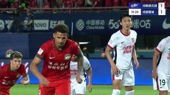 扳平！黄紫昌造点，卡多索点射破门，河南1-1蓉城