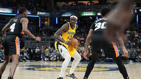 ??馬刺送步行者11連敗！?？怂?4+7 哈珀22分 卡斯爾19+8+8