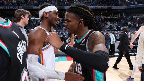 ?三分掷中率23.3% 雷霆19分逆转灰熊 SGA35+7+6 莫兰特18中3