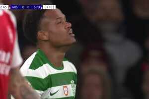 [击中立柱] 枪手逃过一劫！卡塔莫跟进小角度抽射击中立柱！