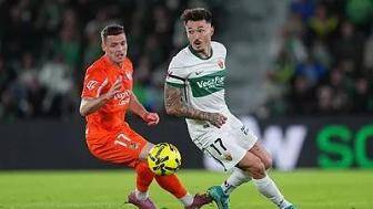  西甲-奧亞薩瓦爾點(diǎn)射絕平 皇家社會(huì)1-1埃爾切