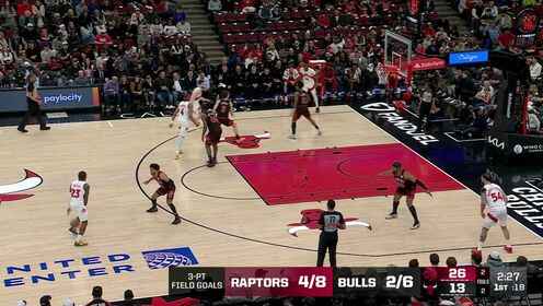 ??猛龍輕取公牛 巴雷特23分 英格拉姆18+5 布澤利斯19+7