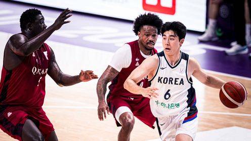 男篮亚洲杯小组赛 韩国男篮  97 - 83  卡塔尔男篮 全场集锦