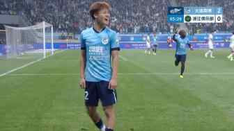 劉浩帆被過干干凈凈！毛偉杰扣過防守冷靜兜射破門，英博3-0浙江