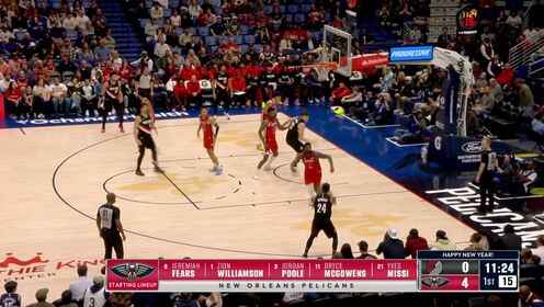 ??楊瀚森1分35秒1失誤開拓者勝鵜鶘！阿夫迪亞34+7+11 錫安35+8