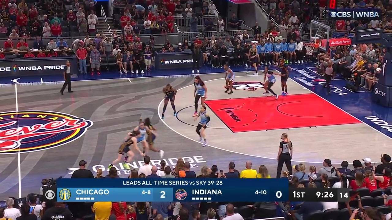  WNBA常规赛 芝加哥天空  83 - 91  印第安纳狂热 全场集锦