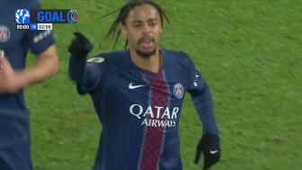  大巴黎鎖定勝局！巴爾科拉禁區(qū)內(nèi)斷球推射破門！