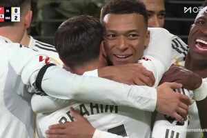 賽季聯賽第20球！維尼修斯強突傳中，姆巴佩搶射破門