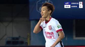 韦少牛X！韦世豪奔袭1v2抽射破门！蓉城第9分钟1-0领先河南