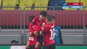 再下一城！胡荷韜禁區(qū)亂戰(zhàn)中后點(diǎn)包抄破門