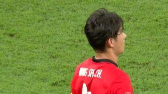 王燊超后点无人盯防头球破门，海港1-0领先河南