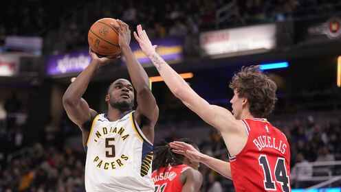 ??步行者逆轉公牛 內姆哈德18+6+9 武切維奇25+9