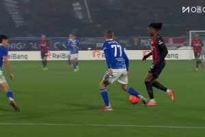  米蘭2-1反超科莫！萊奧精妙挑傳助攻，拉比奧特停球打門得手！