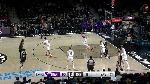 🏀爵士逆转篮网 马尔卡宁30+8 乔治29+5+10 克洛尼29分