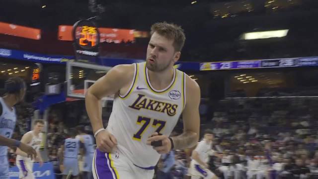 ??NBA杯-東契奇復(fù)出44+12+6 湖人逆轉(zhuǎn)灰熊 莫蘭特14中3僅8分