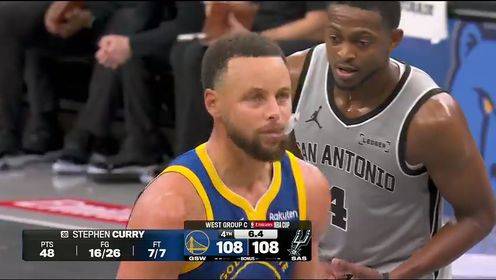 庫里最后時刻造犯規兩罰全中準絕殺 ?？怂菇^殺不中