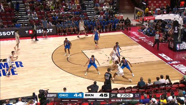 🏀夏联-米切尔20+5 托皮奇18+6 蒂米22+9 雷霆力克篮网