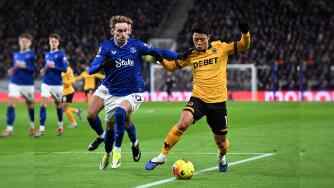 英超-九人埃弗頓1-1狼隊(duì) 基恩破門+中柱+染紅格拉利什兩黃被罰下