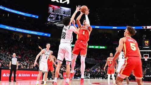 ??老鷹逆轉(zhuǎn)送籃網(wǎng)4連敗 約翰遜26+12+4 小波特18+7+6