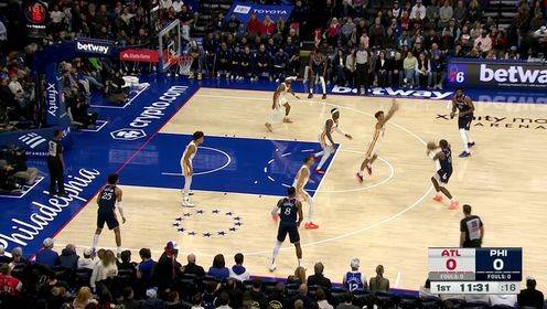 好好找状态！恩比德14中6拿到18分2板2助 正负值-11